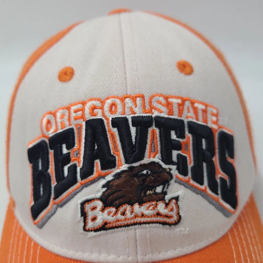 Oregon State Beavers Hat Adjustable Top of the World Orange White NCAA Logo Men